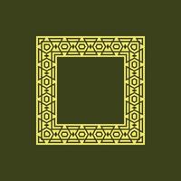 modern ornamental square frame border decorative pattern vector