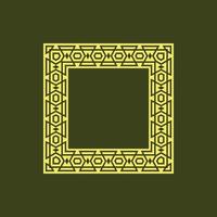 modern ornamental square frame border decorative pattern vector