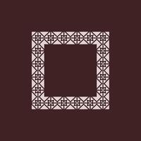 modern ornamental square frame border decorative pattern vector