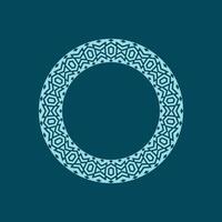 modern ornamental circle frame border decorative pattern vector