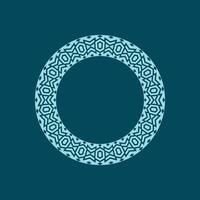 modern ornamental circle frame border decorative pattern vector