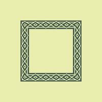 modern ornamental square frame border decorative pattern vector