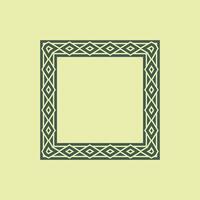 modern ornamental square frame border decorative pattern vector