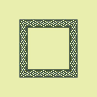 modern ornamental square frame border decorative pattern