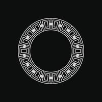 modern ornamental circle frame border decorative pattern vector