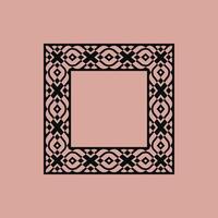 modern ornamental square frame border decorative pattern vector