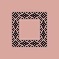 modern ornamental square frame border decorative pattern vector