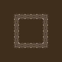 modern ornamental square frame border decorative pattern vector