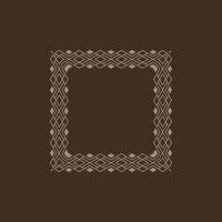 modern ornamental square frame border decorative pattern vector