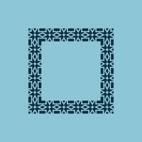 modern ornamental square frame border decorative pattern vector