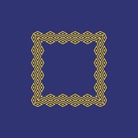 modern ornamental square frame border decorative pattern vector