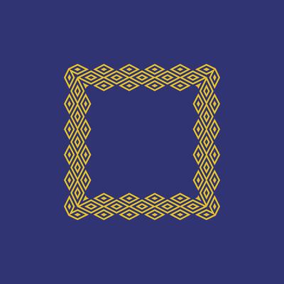 modern ornamental square frame border decorative pattern