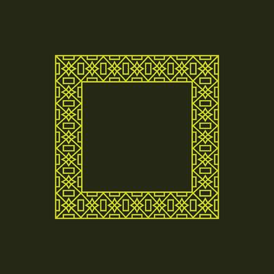 modern ornamental square frame border decorative pattern