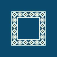 modern ornamental square frame border decorative pattern vector