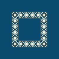 modern ornamental square frame border decorative pattern vector