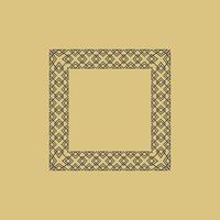 modern ornamental square frame border decorative pattern vector