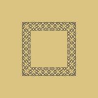 modern ornamental square frame border decorative pattern vector