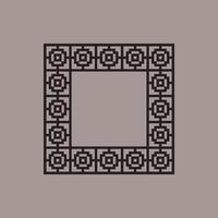 modern ornamental square frame border decorative pattern vector