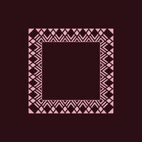modern ornamental square frame border decorative pattern vector