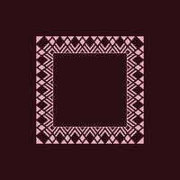 modern ornamental square frame border decorative pattern vector