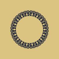 modern ornamental circle frame border decorative pattern vector