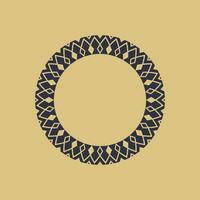 moderno ornamental circulo marco frontera decorativo modelo vector