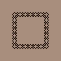 modern ornamental square frame border decorative pattern vector