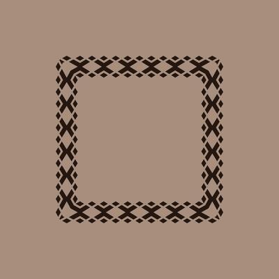 modern ornamental square frame border decorative pattern