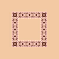 modern ornamental square frame border decorative pattern vector