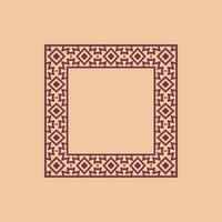 modern ornamental square frame border decorative pattern vector