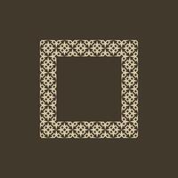 modern ornamental square frame border decorative pattern vector