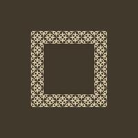 modern ornamental square frame border decorative pattern vector