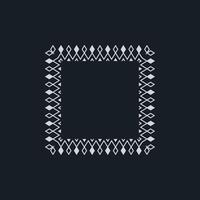 modern ornamental square frame border decorative pattern vector