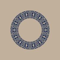 modern ornamental circle frame border decorative pattern vector