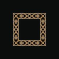 modern ornamental square frame border decorative pattern vector