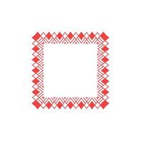 modern ornamental square frame border decorative pattern vector