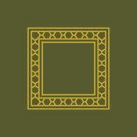 modern ornamental square frame border decorative pattern vector