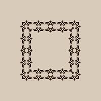 modern ornamental square frame border decorative pattern vector