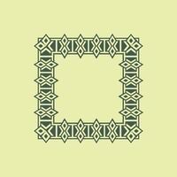 modern ornamental square frame border decorative pattern vector