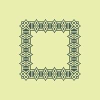 modern ornamental square frame border decorative pattern vector