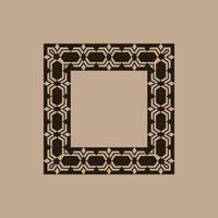 modern ornamental square frame border decorative pattern vector