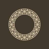 moderno ornamental circulo marco frontera decorativo modelo vector