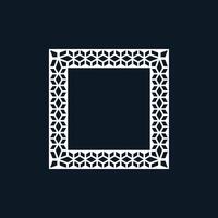 modern ornamental square frame border decorative pattern vector