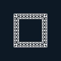 modern ornamental square frame border decorative pattern vector