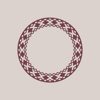 modern ornamental circle frame border decorative pattern vector
