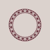 modern ornamental circle frame border decorative pattern vector