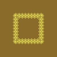 modern ornamental square frame border decorative pattern vector