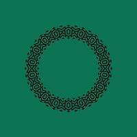 modern ornamental circle frame border decorative pattern vector