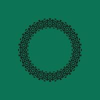 modern ornamental circle frame border decorative pattern vector