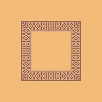 modern ornamental square frame border decorative pattern vector